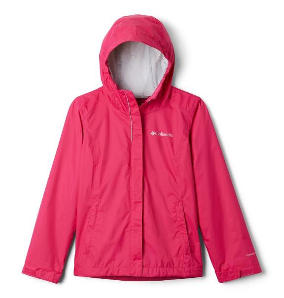 Columbia Arcadia Waterproof Jacket Pink For Girls NZ38529 New Zealand